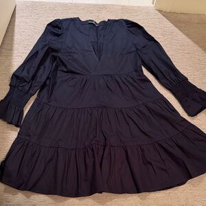 Pomander Place Tuckernuck Navy Tiered Dress